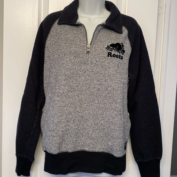 ROOTS  zip sweater - Picture 1 of 4